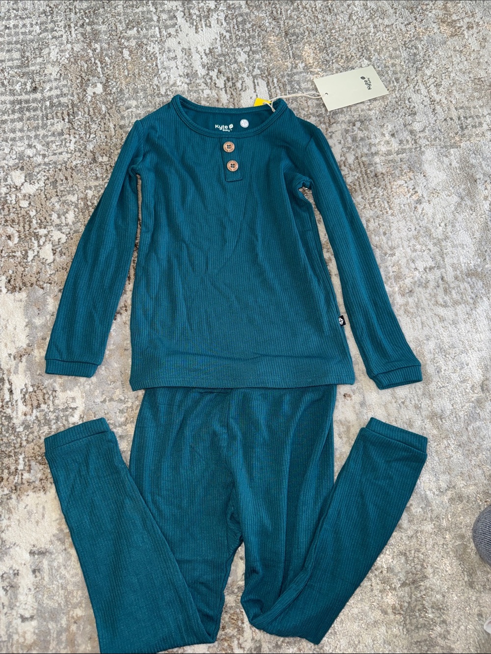 Kyte BABY Ribbed Pajama Set - Loch- 4T- NWT